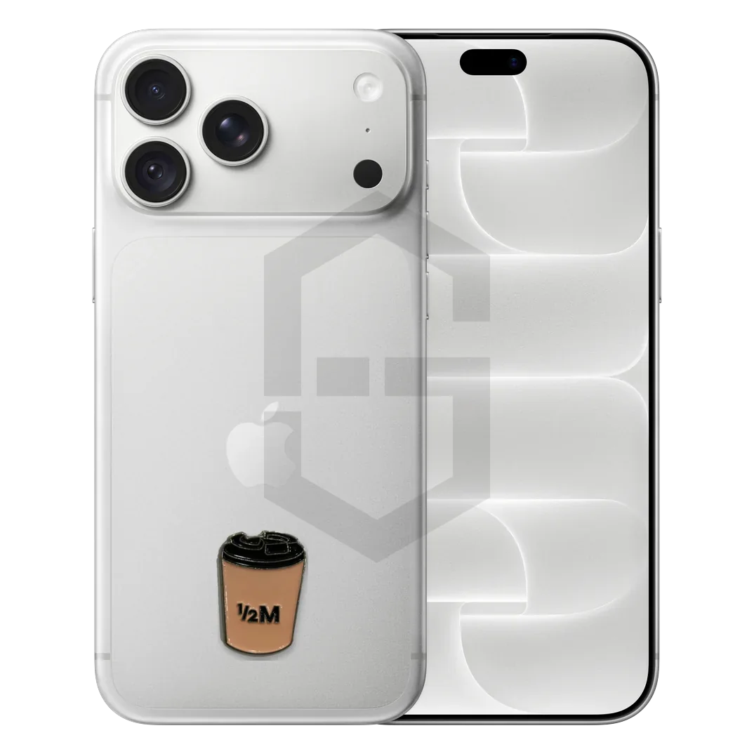 ½M Cup Metal Sticker, Peach — photo 1