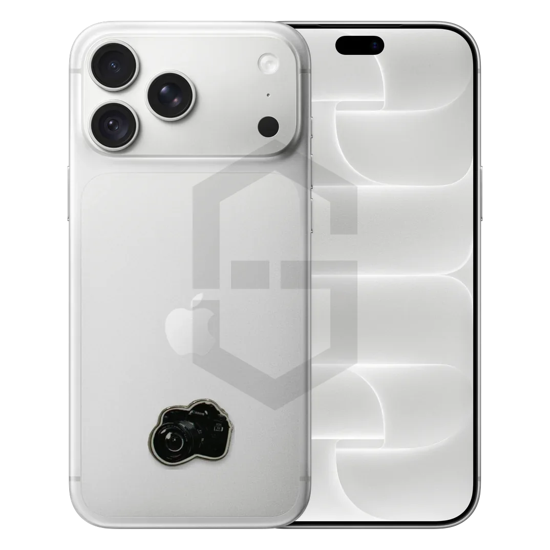 Black Camera Metal Sticker — photo 1