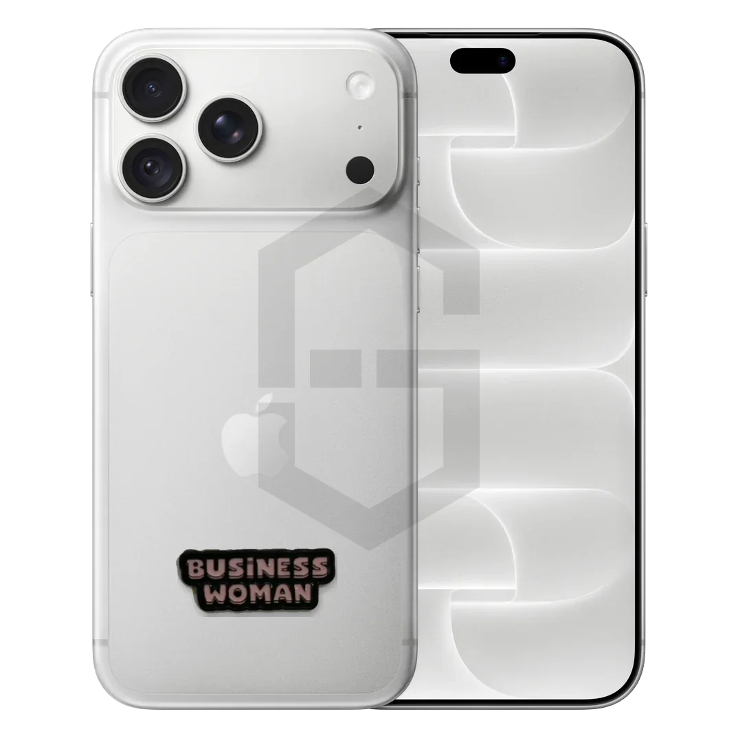 Business Woman Metal Sticker — photo 1