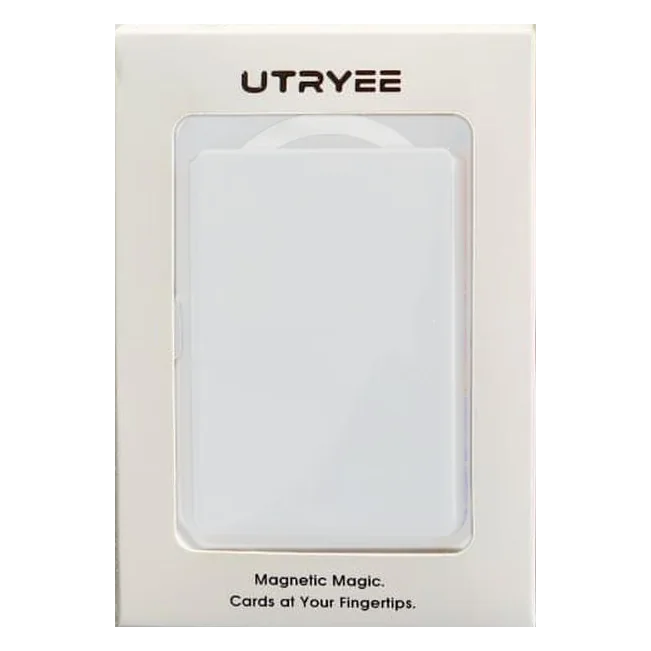 Colored MagSafe Wallet with Stand — White