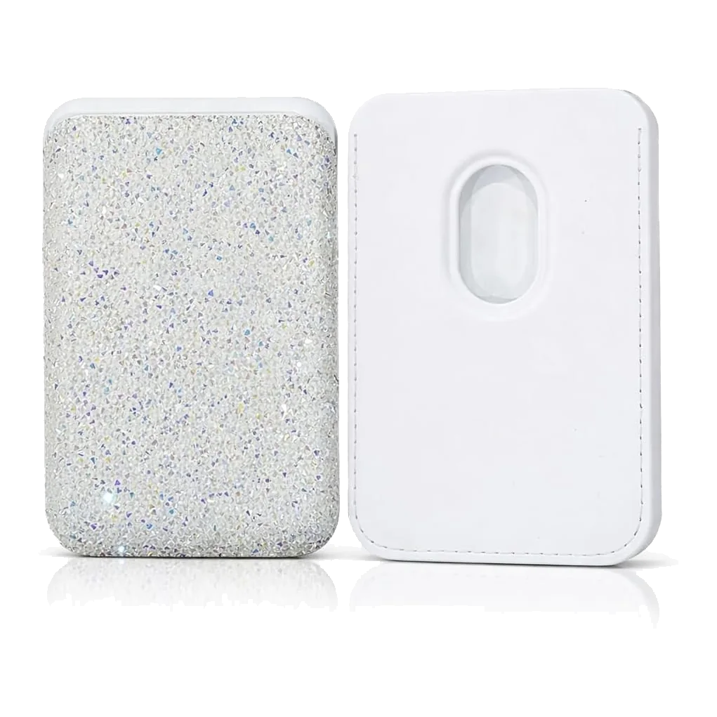 Diamond MagSafe Wallet — Silver