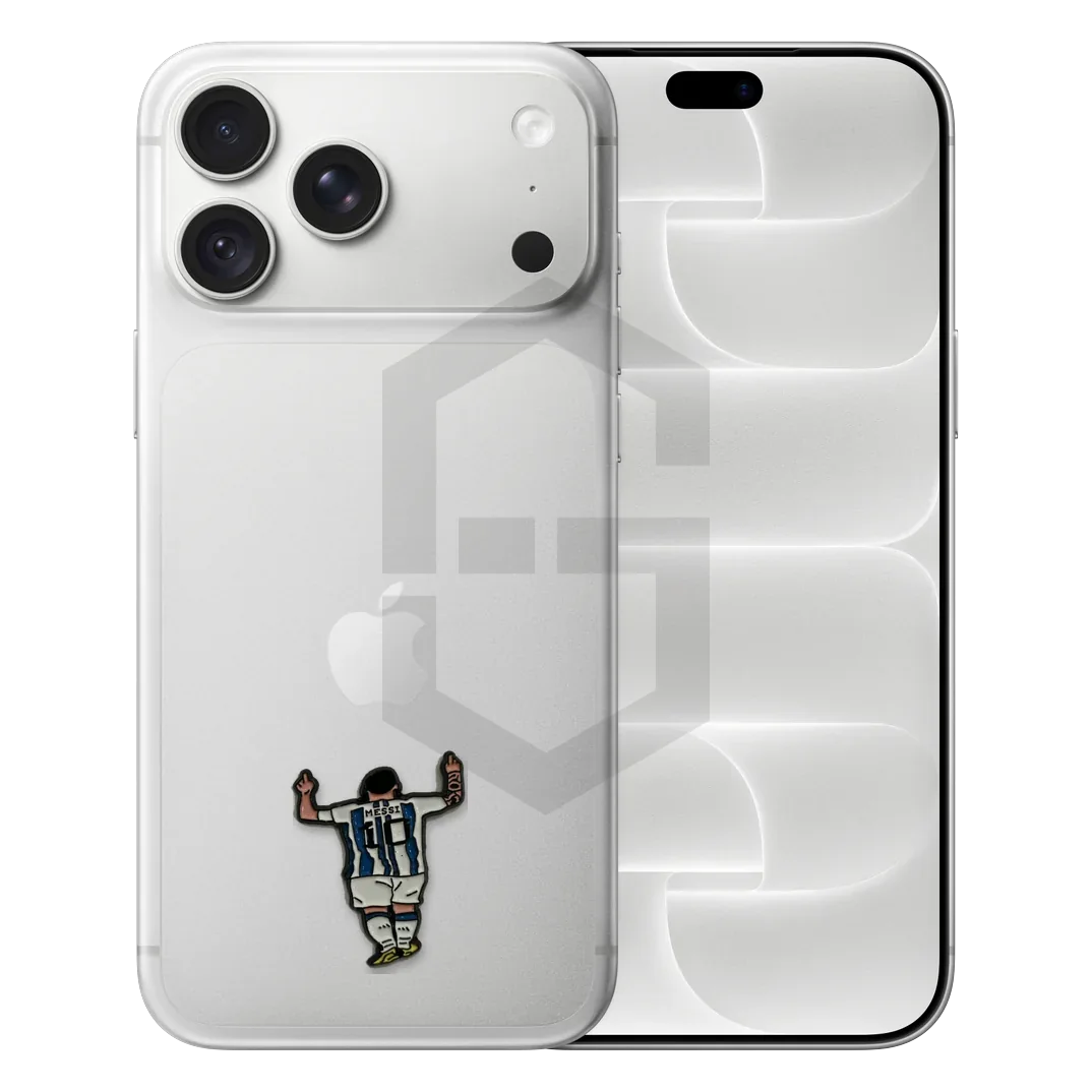 Footballer No. 10, Striped Kit Metal Sticker — photo 1