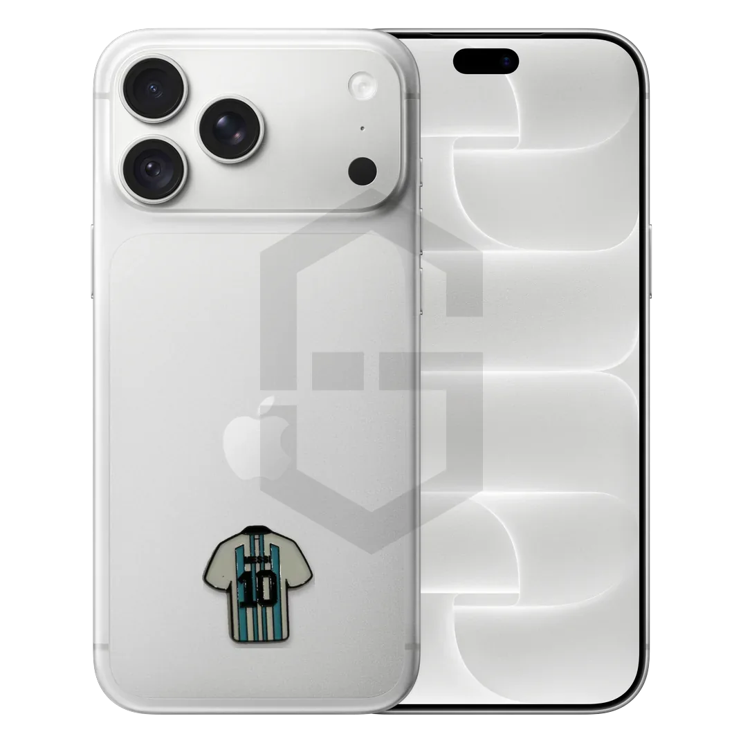 No. 10 Striped Football Shirt Metal Sticker — photo 1