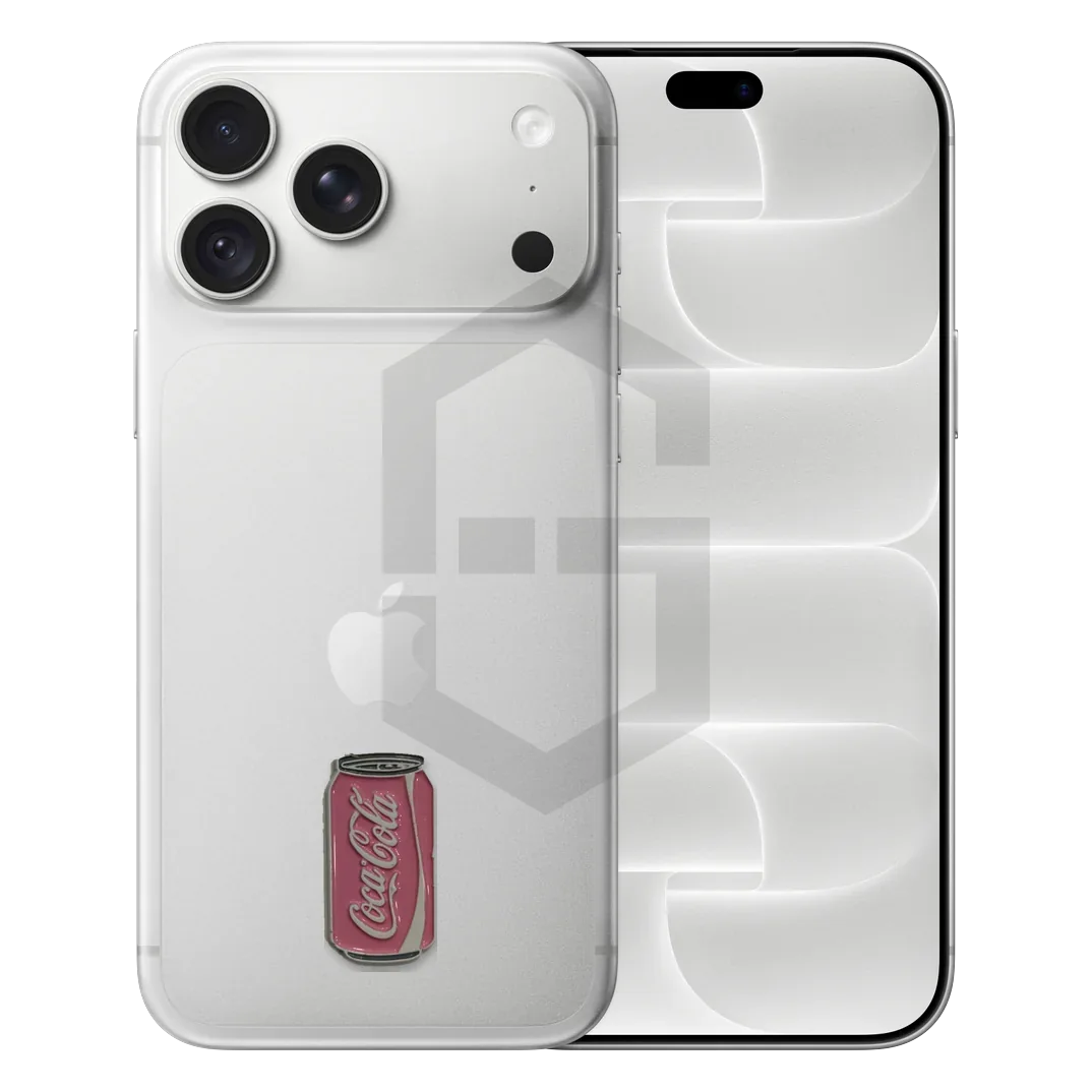 Pink Coca-Cola Can Metal Sticker — photo 1