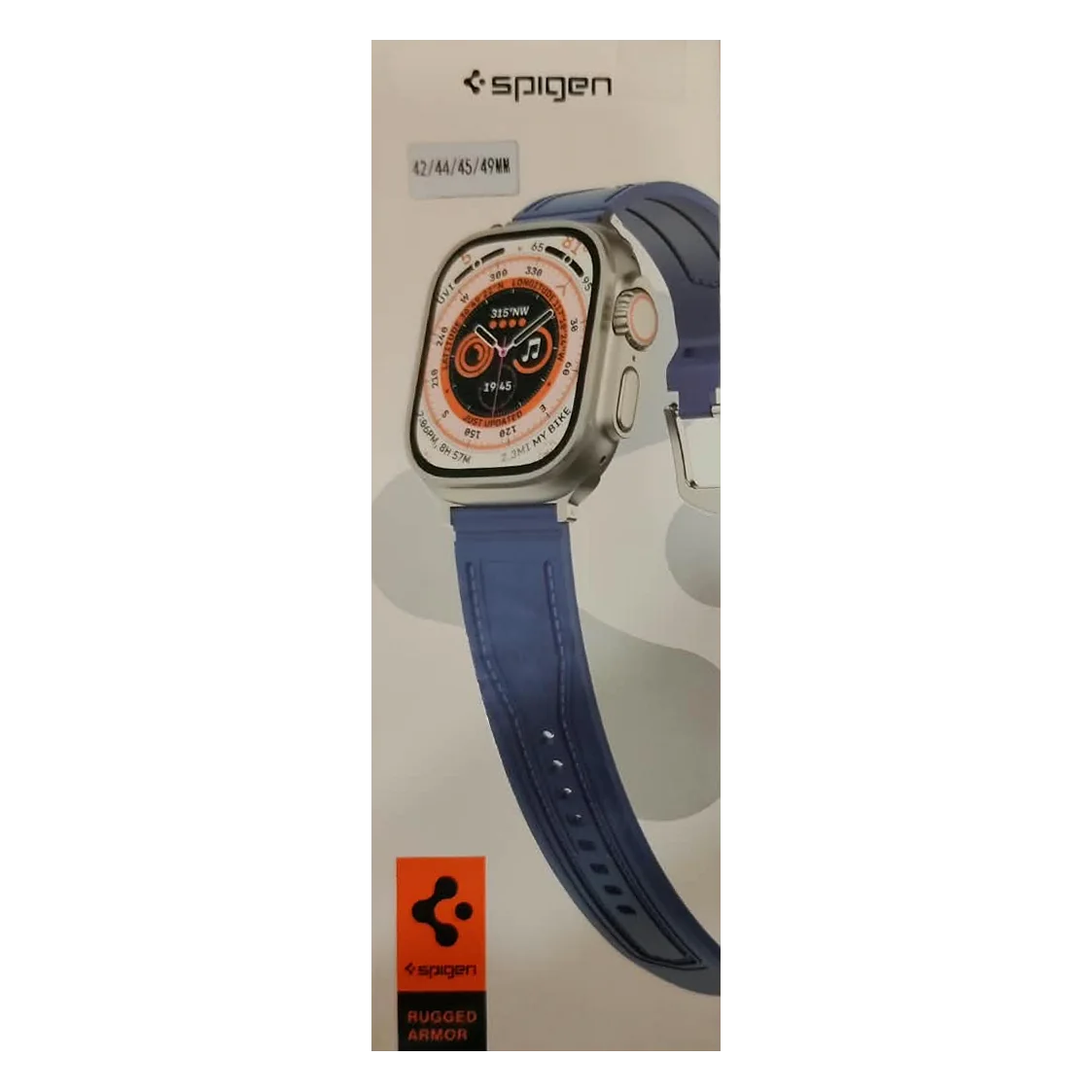 Rugged Armor Stitched Strap for Apple Watch — Blue