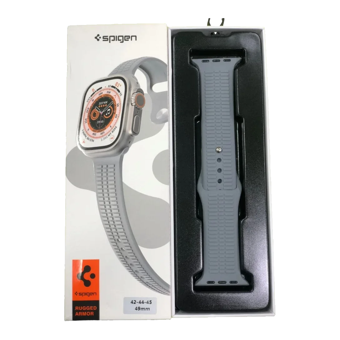 Rugged Armor Strap for Apple Watch — Light Gray