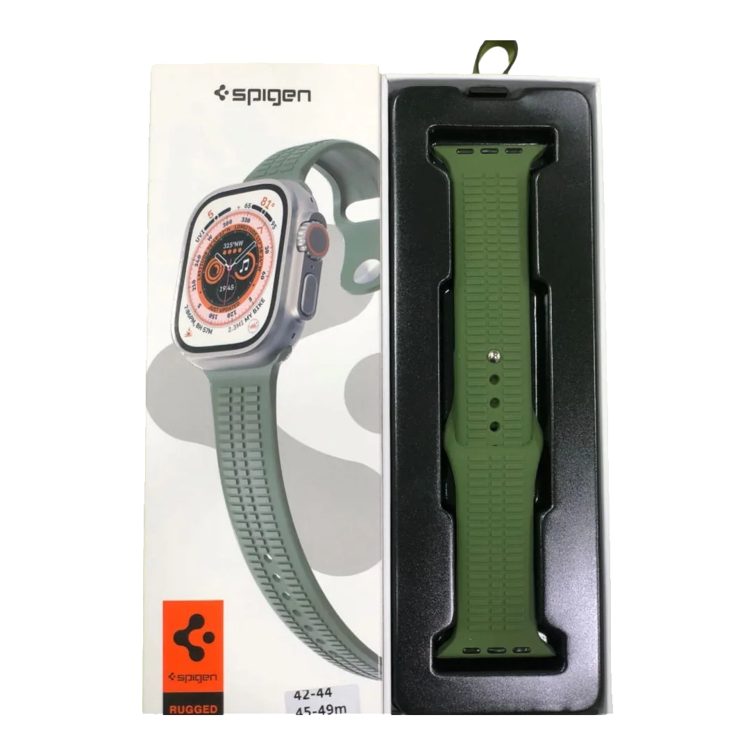 Rugged Armor Strap for Apple Watch — Olive Green
