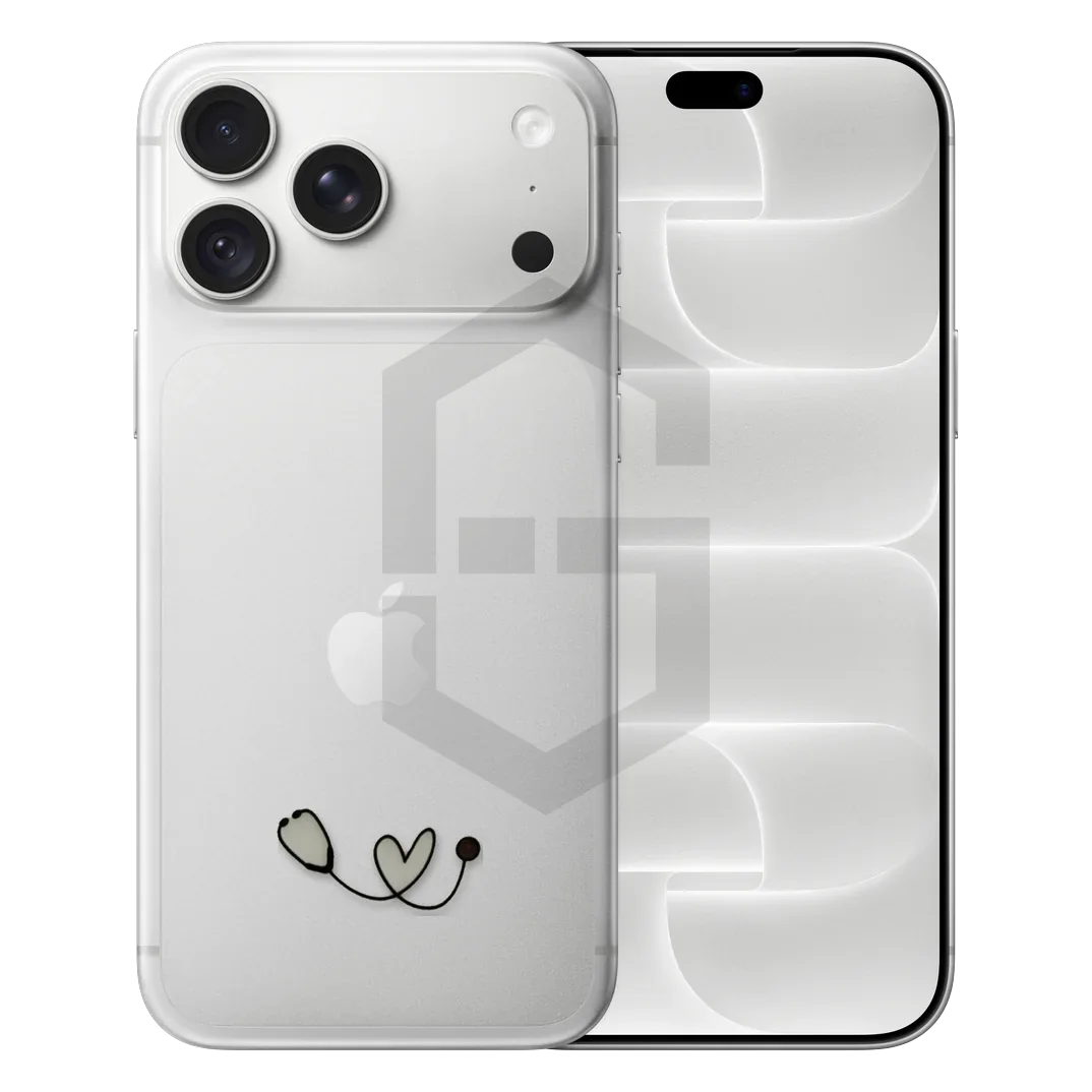 Stethoscope Heart Metal Sticker — photo 1