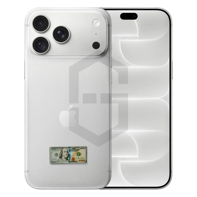 $100 Bill Metal Sticker