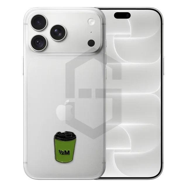 ½M Cup Metal Sticker, Green