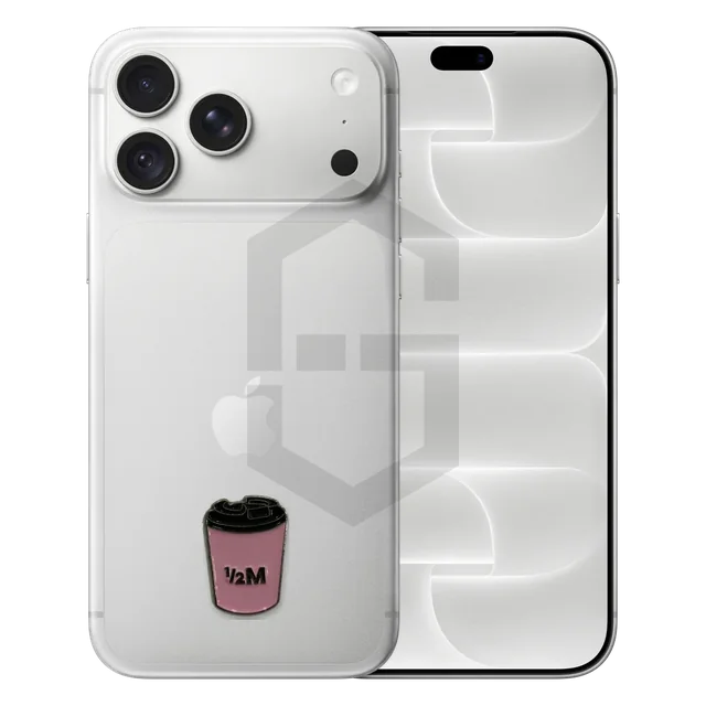 ½M Cup Metal Sticker, Pink