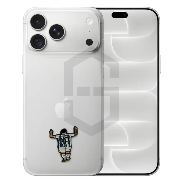 Footballer No. 10, Striped Kit Metal Sticker