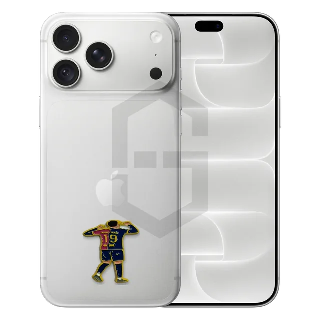 Footballer No. 19 Metal Sticker