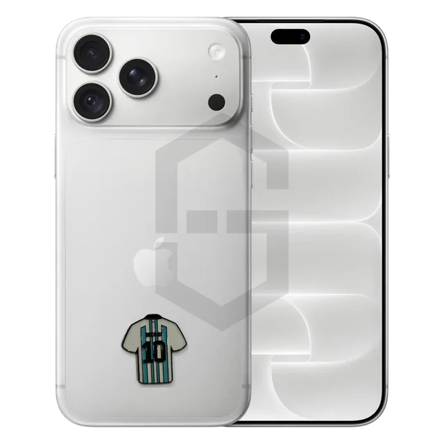 No. 10 Striped Football Shirt Metal Sticker