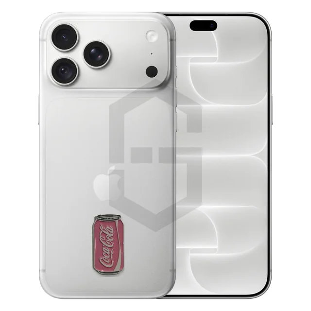 Pink Coca-Cola Can Metal Sticker
