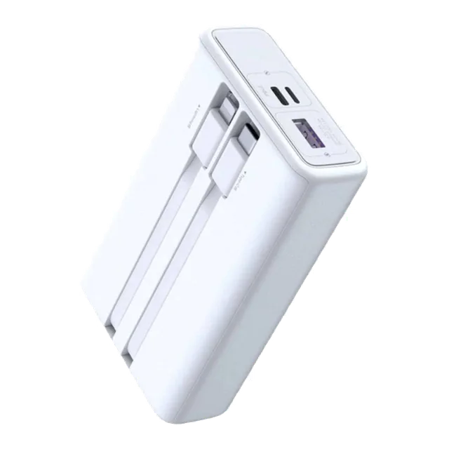 Romoss PAC10 Power Bank with Built-in Cables, 10000mAh
