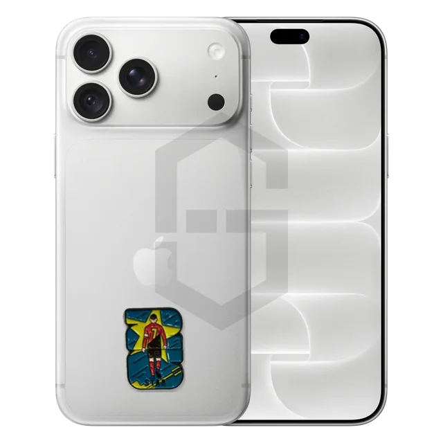 Star Footballer Metal Sticker